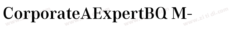 CorporateAExpertBQ M字体转换